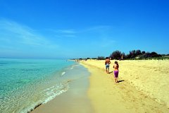 La spiaggia di Pescoluse